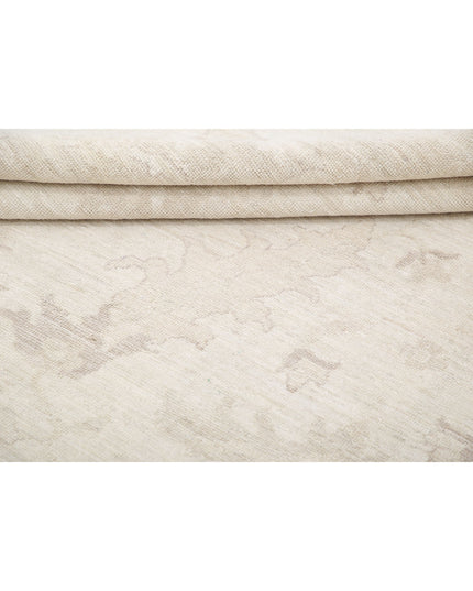 Oushak 8' 8" X 11' 8" Hand Knotted Wool Rug 8' 8" X 11' 8" (264 X 356) / Ivory / Wool