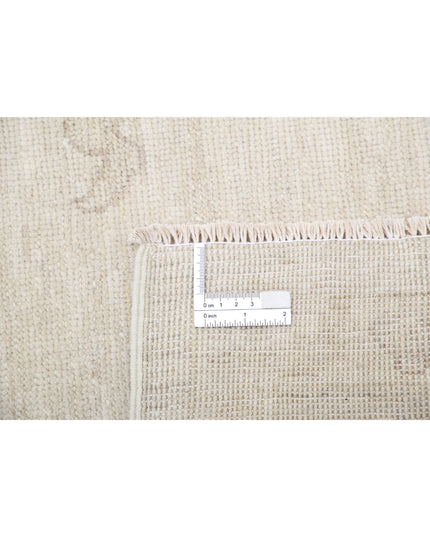 Oushak 8' 8" X 11' 8" Hand Knotted Wool Rug 8' 8" X 11' 8" (264 X 356) / Ivory / Wool