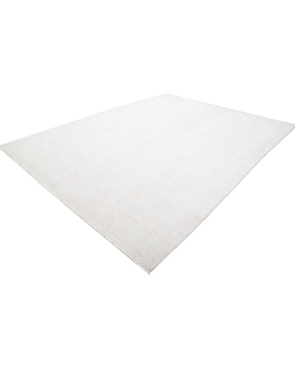 Oushak 10' 2" X 12' 11" Hand Knotted Wool Rug 10' 2" X 12' 11" (310 X 394) / Ivory / Wool