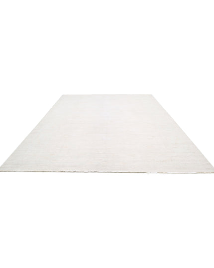Oushak 10' 2" X 12' 11" Hand Knotted Wool Rug 10' 2" X 12' 11" (310 X 394) / Ivory / Wool