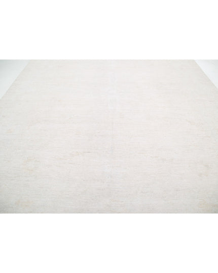 Oushak 10' 2" X 12' 11" Hand Knotted Wool Rug 10' 2" X 12' 11" (310 X 394) / Ivory / Wool