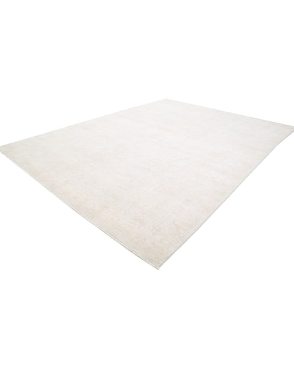 Oushak 11' 4" X 15' 3" Hand Knotted Wool Rug 11' 4" X 15' 3" (345 X 465) / Blue / Wool