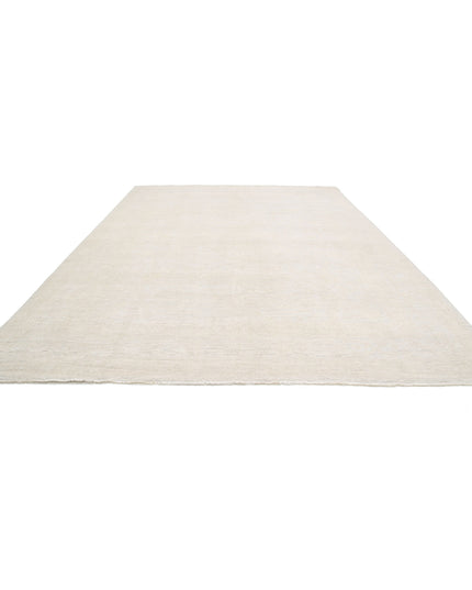 Oushak 11' 4" X 15' 3" Hand Knotted Wool Rug 11' 4" X 15' 3" (345 X 465) / Blue / Wool