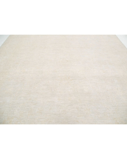 Oushak 11' 4" X 15' 3" Hand Knotted Wool Rug 11' 4" X 15' 3" (345 X 465) / Blue / Wool
