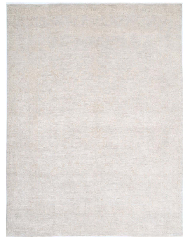 Oushak 11' 4" X 15' 3" Hand Knotted Wool Rug 11' 4" X 15' 3" (345 X 465) / Blue / Wool