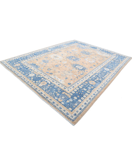 Oushak 9' 1" X 11' 8" Hand Knotted Wool Rug 9' 1" X 11' 8" (277 X 356) / Rust / Wool