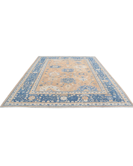 Oushak 9' 1" X 11' 8" Hand Knotted Wool Rug 9' 1" X 11' 8" (277 X 356) / Rust / Wool