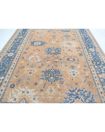 Oushak 9' 1" X 11' 8" Hand Knotted Wool Rug 9' 1" X 11' 8" (277 X 356) / Rust / Wool