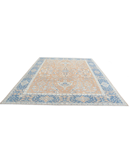 Oushak 9' 2" X 12' 3" Hand Knotted Wool Rug 9' 2" X 12' 3" (280 X 373) / Taupe / Wool