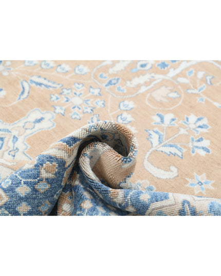 Oushak 9' 2" X 12' 3" Hand Knotted Wool Rug 9' 2" X 12' 3" (280 X 373) / Taupe / Wool