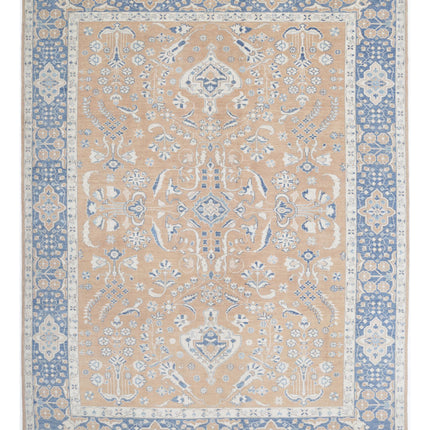 Oushak 9' 2" X 12' 3" Hand Knotted Wool Rug 9' 2" X 12' 3" (280 X 373) / Taupe / Wool