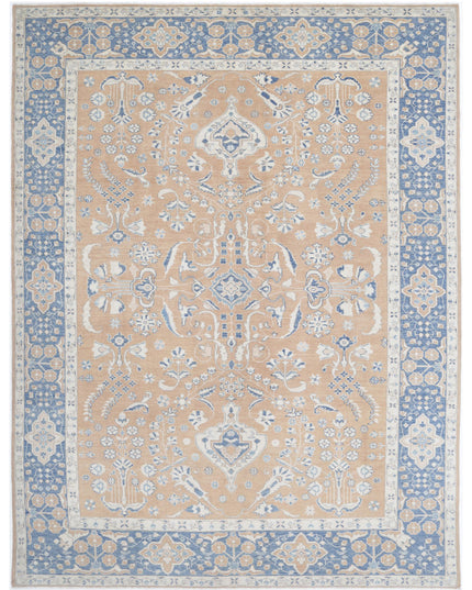 Oushak 9' 2" X 12' 3" Hand Knotted Wool Rug 9' 2" X 12' 3" (280 X 373) / Taupe / Wool