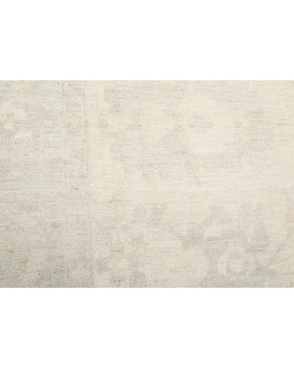 Oushak 9' 11" X 13' 1" Hand Knotted Wool Rug 9' 11" X 13' 1" (302 X 399) / Ivory / Wool
