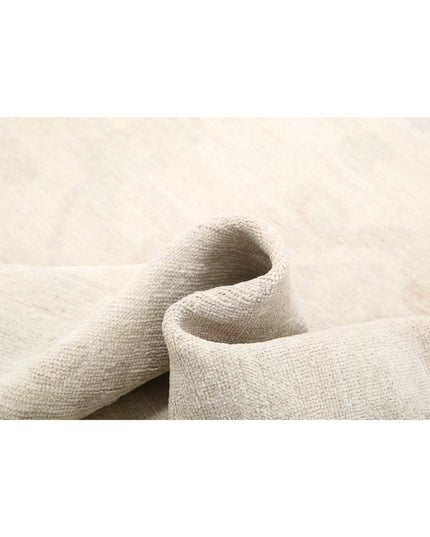 Oushak 9' 11" X 13' 1" Hand Knotted Wool Rug 9' 11" X 13' 1" (302 X 399) / Ivory / Wool