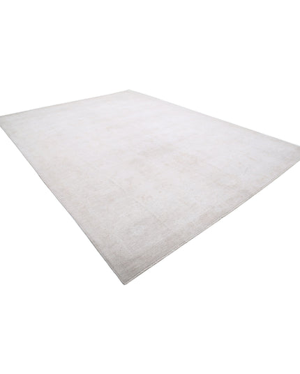 Oushak 10' 4" X 14' 1" Hand Knotted Wool Rug 10' 4" X 14' 1" (315 X 429) / Ivory / Wool