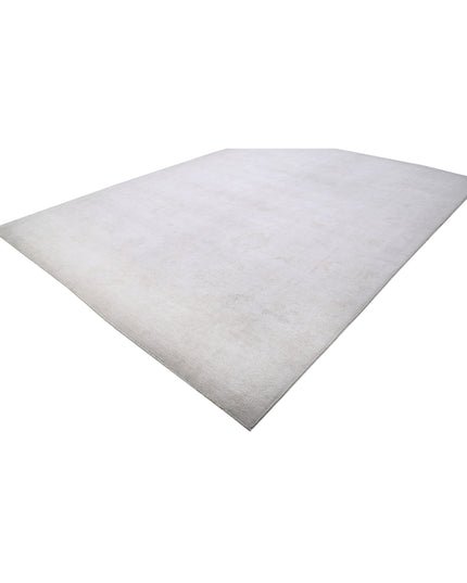 Oushak 10' 4" X 14' 1" Hand Knotted Wool Rug 10' 4" X 14' 1" (315 X 429) / Ivory / Wool