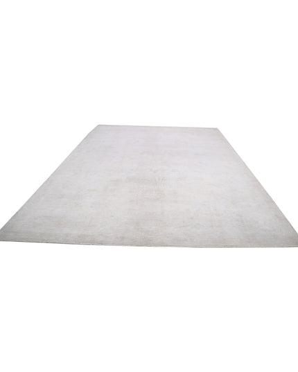 Oushak 10' 4" X 14' 1" Hand Knotted Wool Rug 10' 4" X 14' 1" (315 X 429) / Ivory / Wool