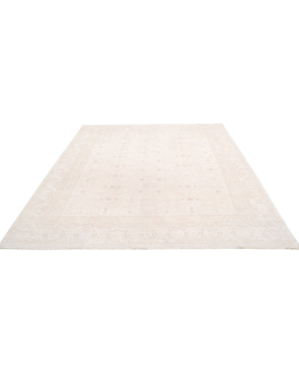 Oushak 7' 11" X 9' 5" Hand Knotted Wool Rug 7' 11" X 9' 5" (241 X 287) / Ivory / Wool