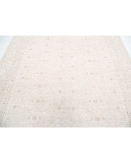 Oushak 7' 11" X 9' 5" Hand Knotted Wool Rug 7' 11" X 9' 5" (241 X 287) / Ivory / Wool