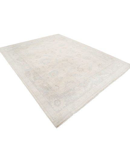 Oushak 8' 1" X 10' 0" Hand Knotted Wool Rug 8' 1" X 10' 0" (246 X 305) / Ivory / Wool
