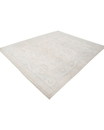 Oushak 8' 1" X 10' 0" Hand Knotted Wool Rug 8' 1" X 10' 0" (246 X 305) / Ivory / Wool