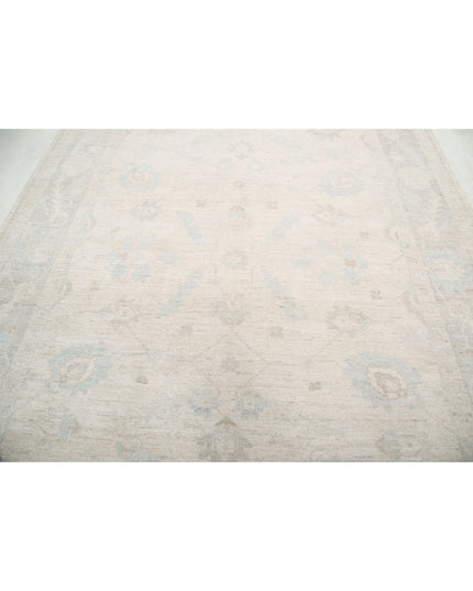 Oushak 8' 1" X 10' 0" Hand Knotted Wool Rug 8' 1" X 10' 0" (246 X 305) / Ivory / Wool