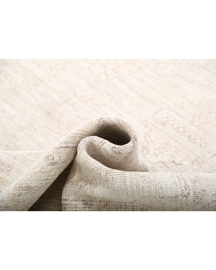 Oushak 8' 0" X 9' 11" Hand Knotted Wool Rug 8' 0" X 9' 11" (244 X 302) / Ivory / Wool