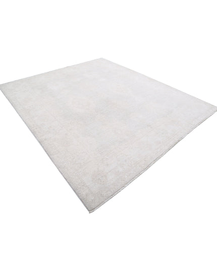 Oushak 7' 10" X 9' 0" Hand Knotted Wool Rug 7' 10" X 9' 0" (239 X 274) / Grey / Wool