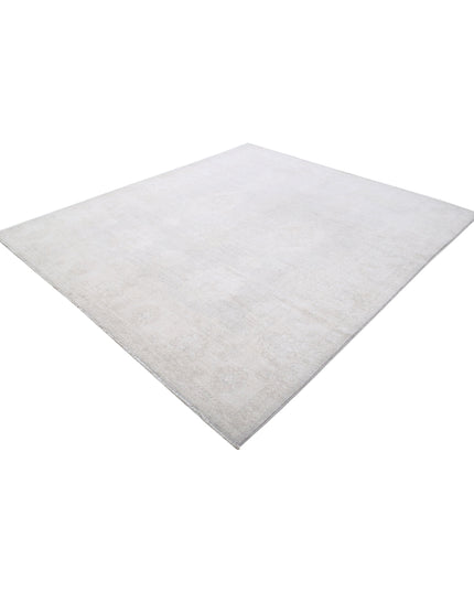 Oushak 7' 10" X 9' 0" Hand Knotted Wool Rug 7' 10" X 9' 0" (239 X 274) / Grey / Wool