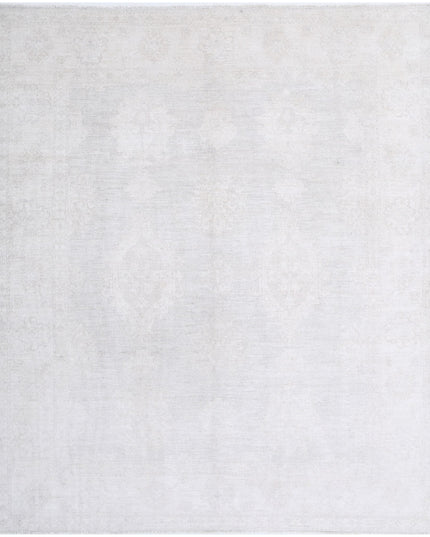 Oushak 7' 10" X 9' 0" Hand Knotted Wool Rug 7' 10" X 9' 0" (239 X 274) / Grey / Wool