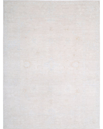 Oushak 8' 8" X 11' 3" Hand Knotted Wool Rug 8' 8" X 11' 3" (264 X 343) / Taupe / Wool