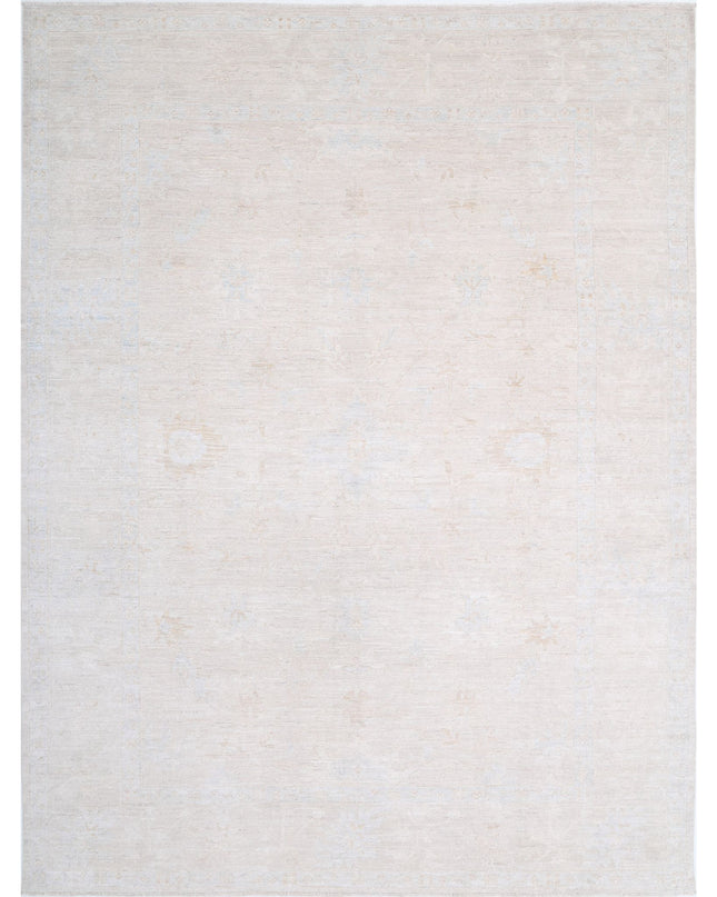 Oushak 8' 8" X 11' 3" Hand Knotted Wool Rug 8' 8" X 11' 3" (264 X 343) / Taupe / Wool