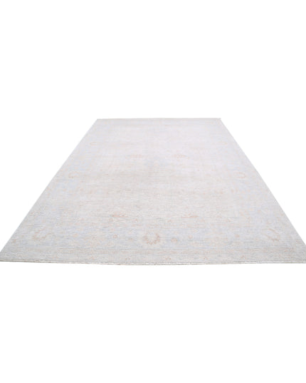 Oushak 8' 5" X 11' 10" Hand Knotted Wool Rug 8' 5" X 11' 10" (257 X 361) / Taupe / Wool