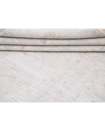 Oushak 8' 5" X 11' 10" Hand Knotted Wool Rug 8' 5" X 11' 10" (257 X 361) / Taupe / Wool