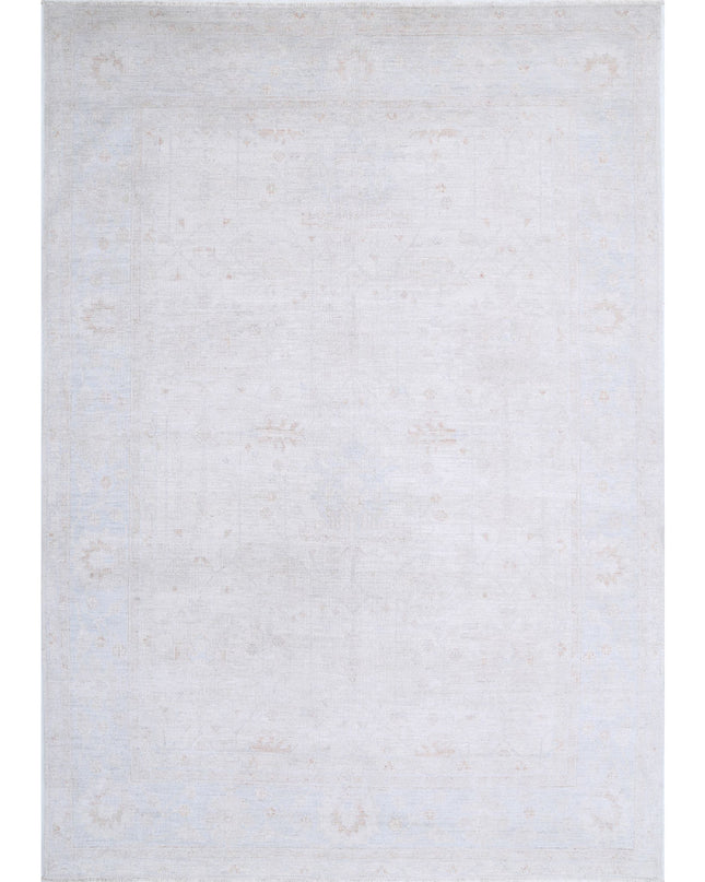 Oushak 8' 5" X 11' 10" Hand Knotted Wool Rug 8' 5" X 11' 10" (257 X 361) / Taupe / Wool