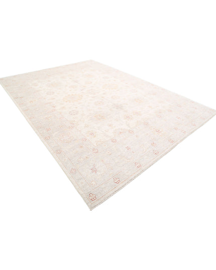 Oushak 8' 10" X 11' 11" Hand Knotted Wool Rug 8' 10" X 11' 11" (269 X 363) / Ivory / Wool