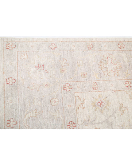 Oushak 8' 10" X 11' 11" Hand Knotted Wool Rug 8' 10" X 11' 11" (269 X 363) / Ivory / Wool