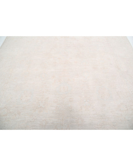 Oushak 9' 2" X 11' 5" Hand Knotted Wool Rug 9' 2" X 11' 5" (280 X 348) / Ivory / Wool