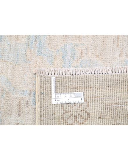 Oushak 8' 8" X 11' 7" Hand Knotted Wool Rug 8' 8" X 11' 7" (264 X 353) / Ivory / Wool