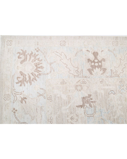 Oushak 8' 8" X 11' 7" Hand Knotted Wool Rug 8' 8" X 11' 7" (264 X 353) / Ivory / Wool