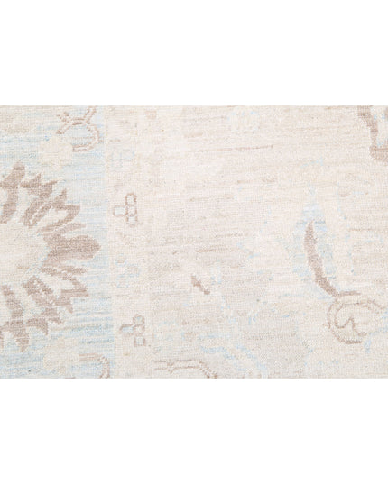 Oushak 8' 8" X 11' 7" Hand Knotted Wool Rug 8' 8" X 11' 7" (264 X 353) / Ivory / Wool