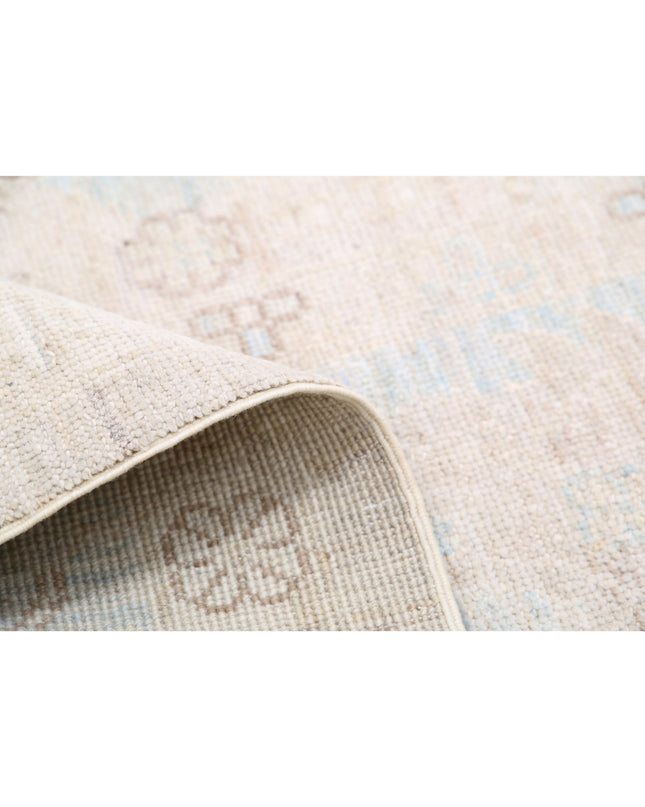 Oushak 8' 8" X 11' 7" Hand Knotted Wool Rug 8' 8" X 11' 7" (264 X 353) / Ivory / Wool