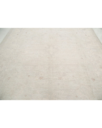 Oushak 9' 1" X 11' 9" Hand Knotted Wool Rug 9' 1" X 11' 9" (277 X 358) / Grey / Wool