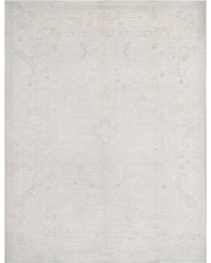 Oushak 9' 1" X 11' 9" Hand Knotted Wool Rug 9' 1" X 11' 9" (277 X 358) / Grey / Wool