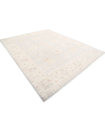 Oushak 9' 0" X 11' 4" Hand Knotted Wool Rug 9' 0" X 11' 4" (274 X 345) / Grey / Wool