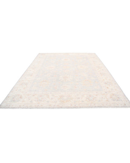 Oushak 9' 0" X 11' 4" Hand Knotted Wool Rug 9' 0" X 11' 4" (274 X 345) / Grey / Wool
