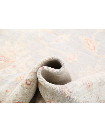 Oushak 9' 0" X 11' 4" Hand Knotted Wool Rug 9' 0" X 11' 4" (274 X 345) / Grey / Wool