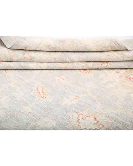 Oushak 9' 0" X 11' 4" Hand Knotted Wool Rug 9' 0" X 11' 4" (274 X 345) / Grey / Wool