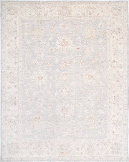 Oushak 9' 0" X 11' 4" Hand Knotted Wool Rug 9' 0" X 11' 4" (274 X 345) / Grey / Wool