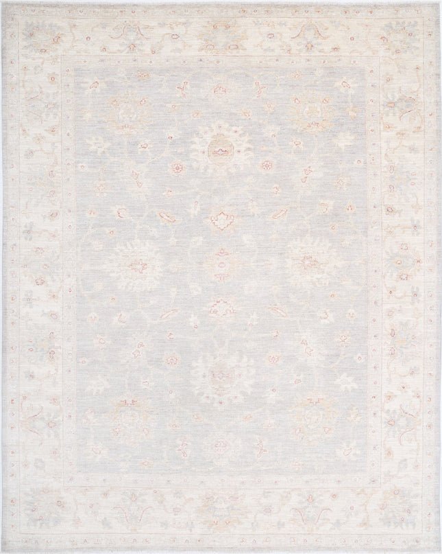 Oushak 9' 0" X 11' 4" Hand Knotted Wool Rug 9' 0" X 11' 4" (274 X 345) / Grey / Wool